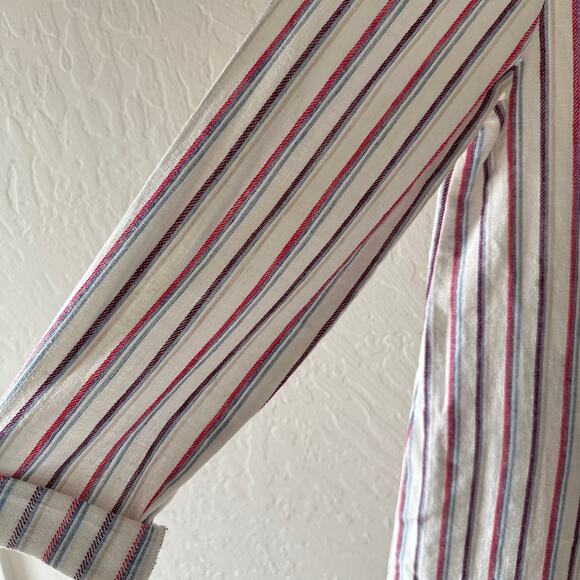 DOLAN | Anthropologie Double-Breasted Linen Stripe Blazer $128 NEW XS Academia - Picture 9 of 11